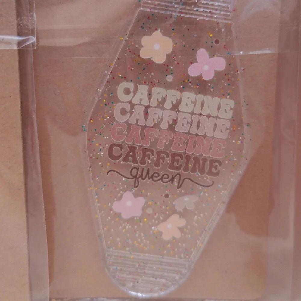 Retro Coffee Motel Keychains Iced Coffee Girly Caffeine Queen Variety New‎